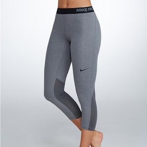 Nike Grey Pro Cool Capri
